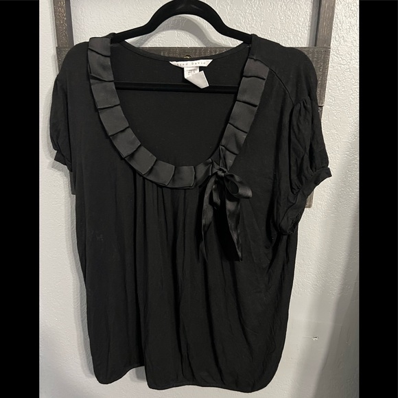 Fred David Black Blouse - Picture 1 of 5